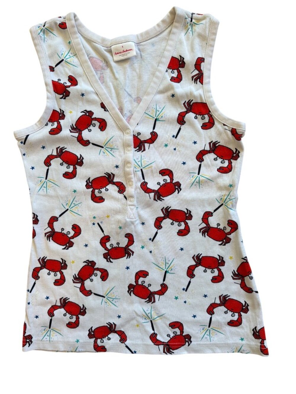 Hanna Andersson organic cotton pajama set Small Lobster Coastal Rare - Picture 5 of 14